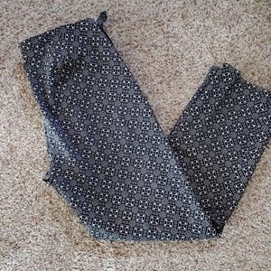 JJill crop print ankle pants